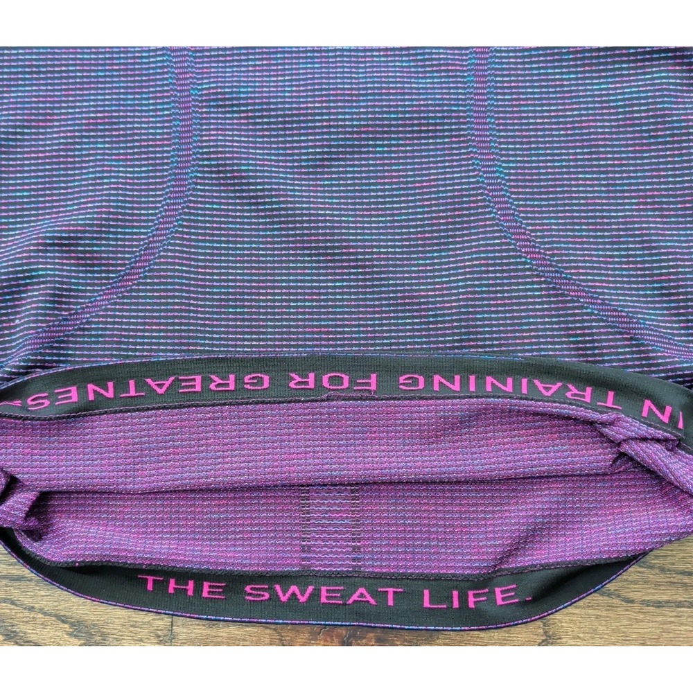 Lululemon Swiftly Tech Racerback Tank Top Sz 8 W1ASRS Patterned Purple - Picture 8 of 8